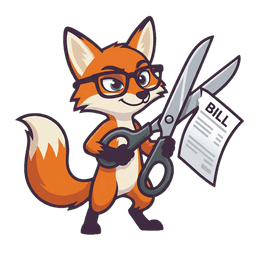 Agent Loop fox mascot cutting your medical bill costs
